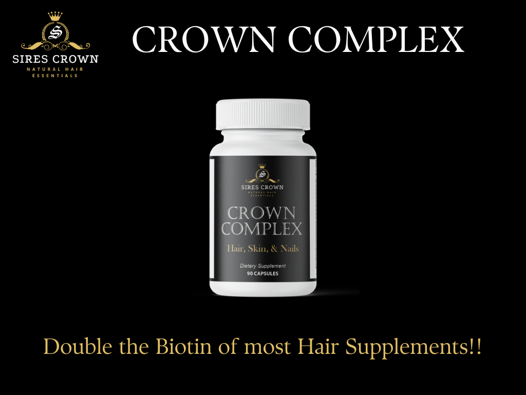 Crown Complex - 90 capsules - Hair Growth Supplements with Biotin, Collagen and Horsetail Grass