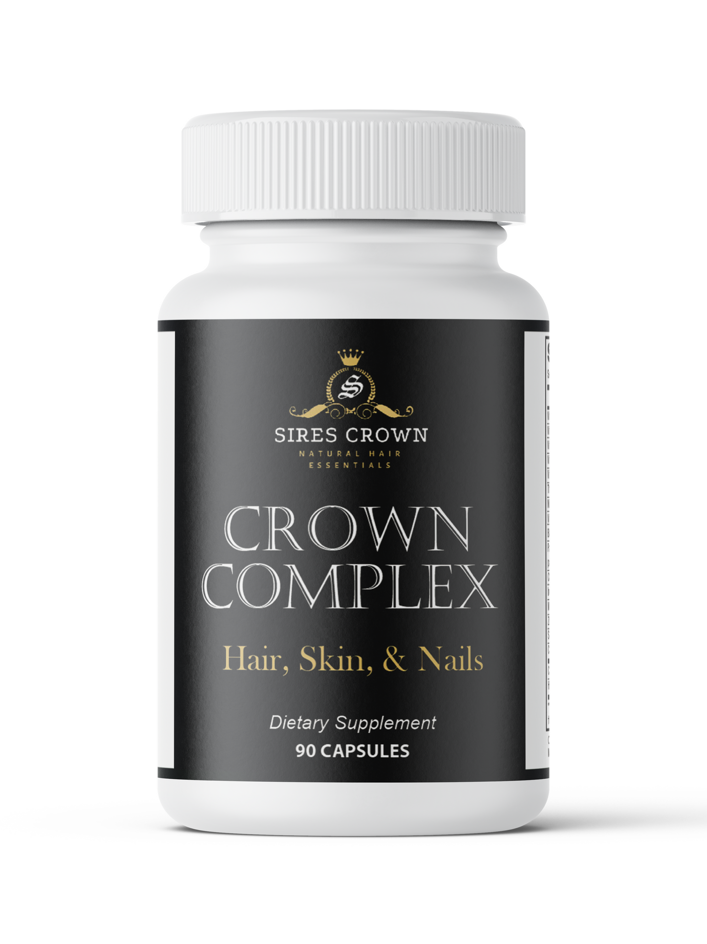 Crown Complex - 90 capsules - Hair Growth Supplements with Biotin, Collagen and Horsetail Grass