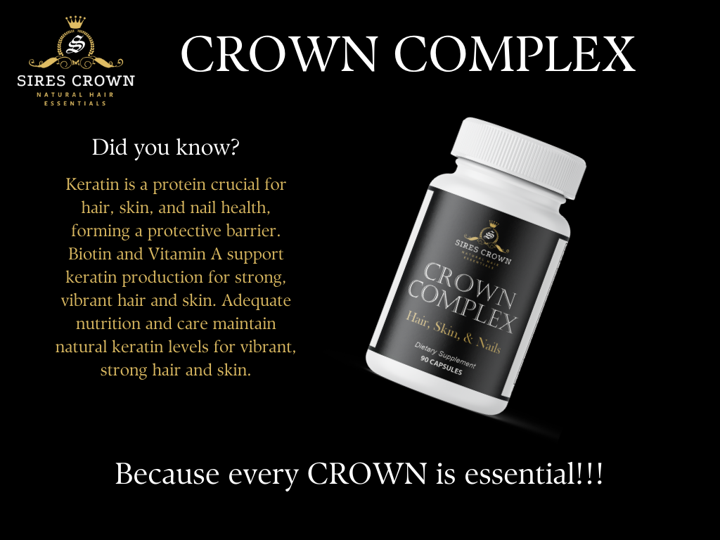 Crown Complex - 90 capsules - Hair Growth Supplements with Biotin, Collagen and Horsetail Grass