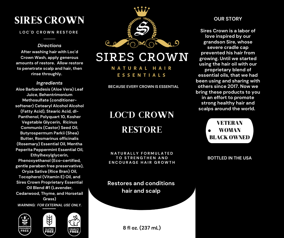 Wash Day Set - Loc'd Crown or Crown Essentials Wash and Condition - 8 oz each
